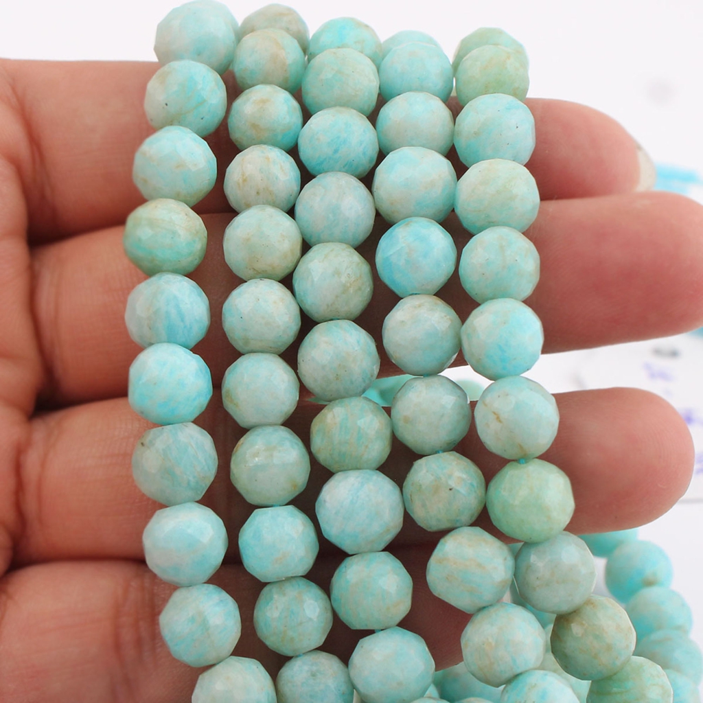 Wholesale Amazonite Balls Shape Gemstone Beads For Jewelry Making