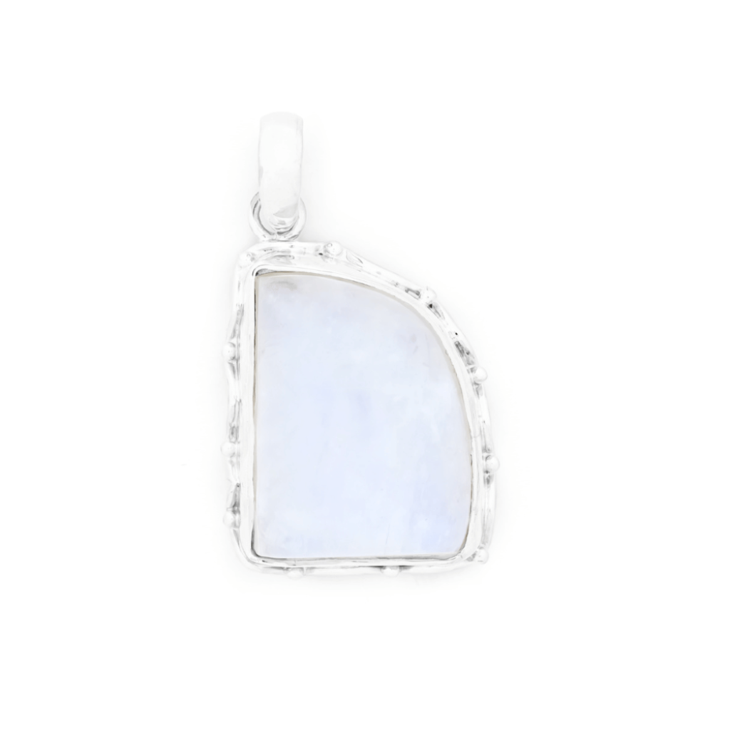 Rainbow Moonstone Fancy Shape Sterling Silver Pendant Jewellery