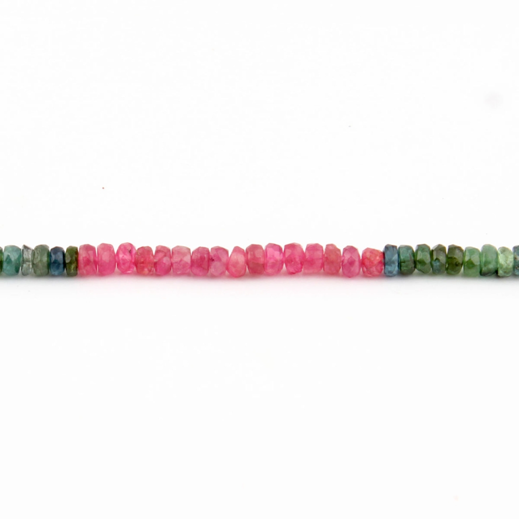 4mm Round Multi Tourmaline Gemstone Beads For Jewelry