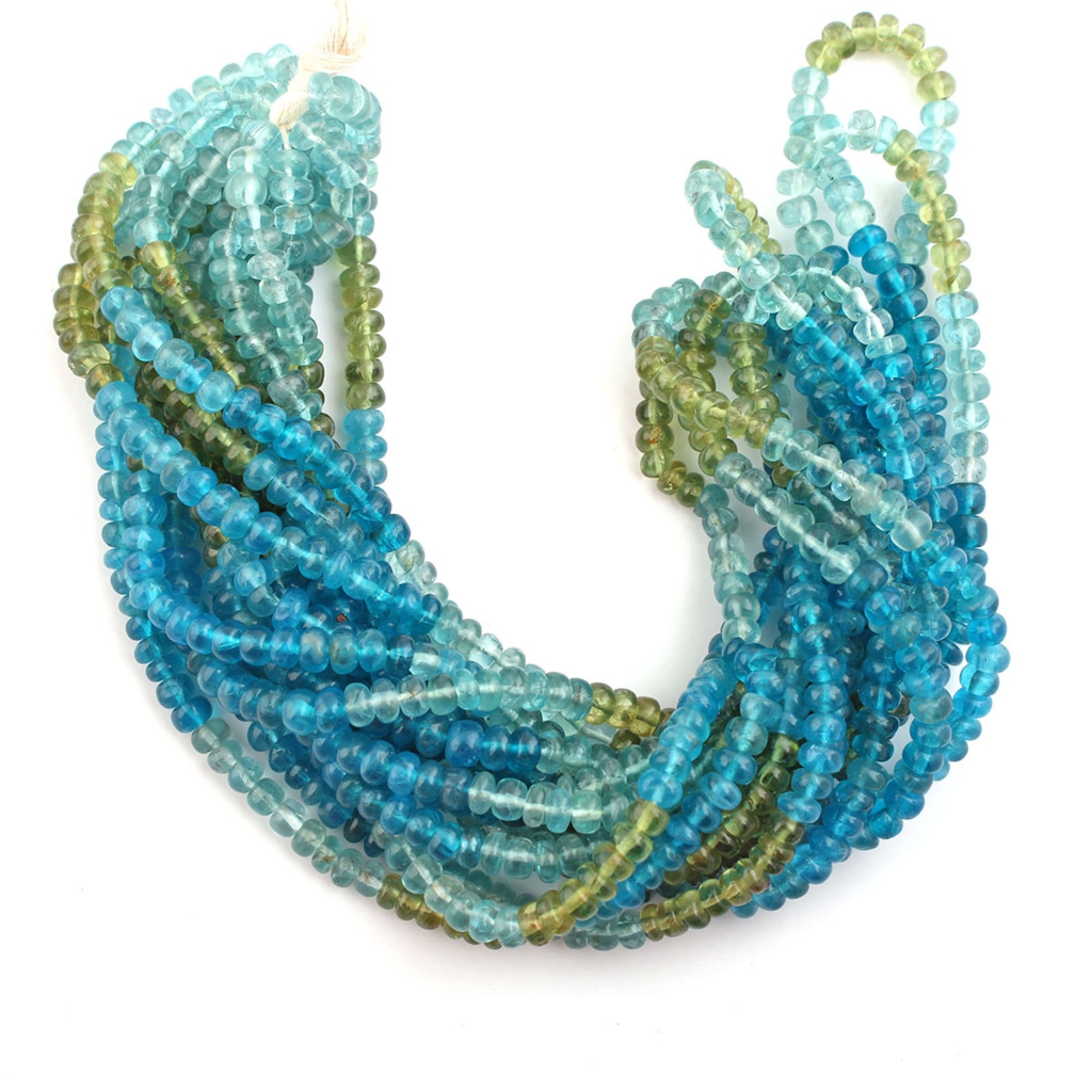 High Quality Multi Apatite Round Gemstone Handmade Beads