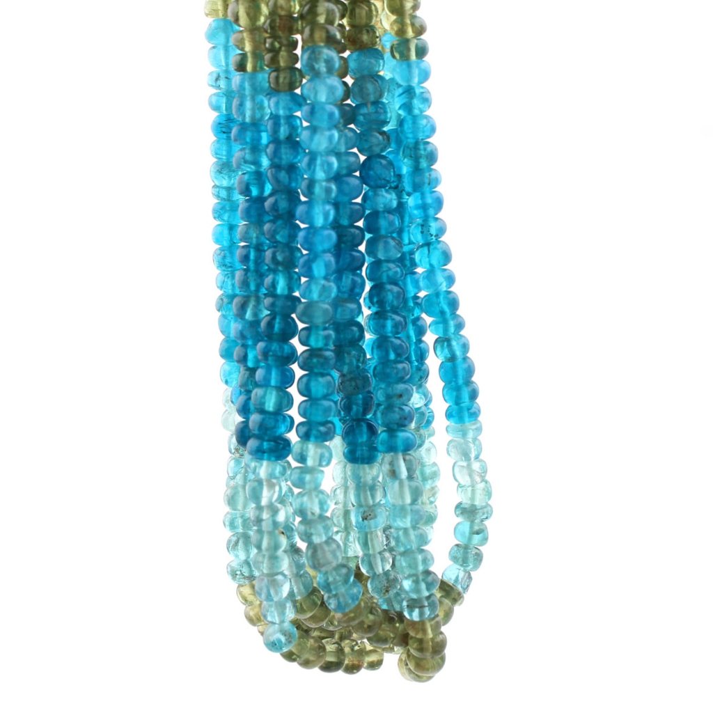 High Quality Multi Apatite Round Gemstone Handmade Beads