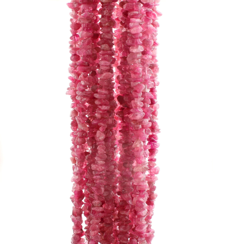 Top Quality Pink Tourmaline Uncut Gemstone 10 Strands Beads