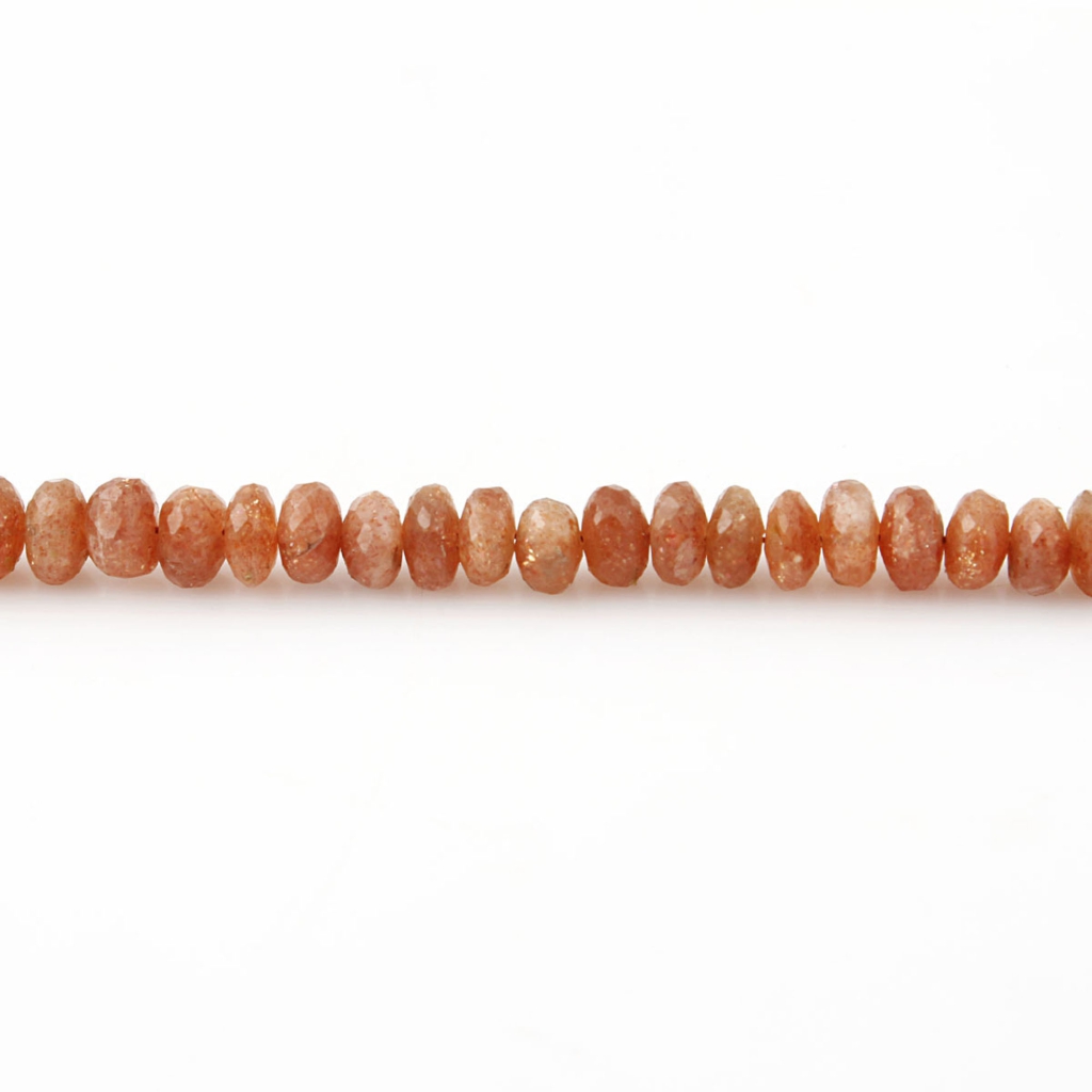 Natural Round Sunstone Beads, 7.5-8.5mm Round Sunstone 19 Strands