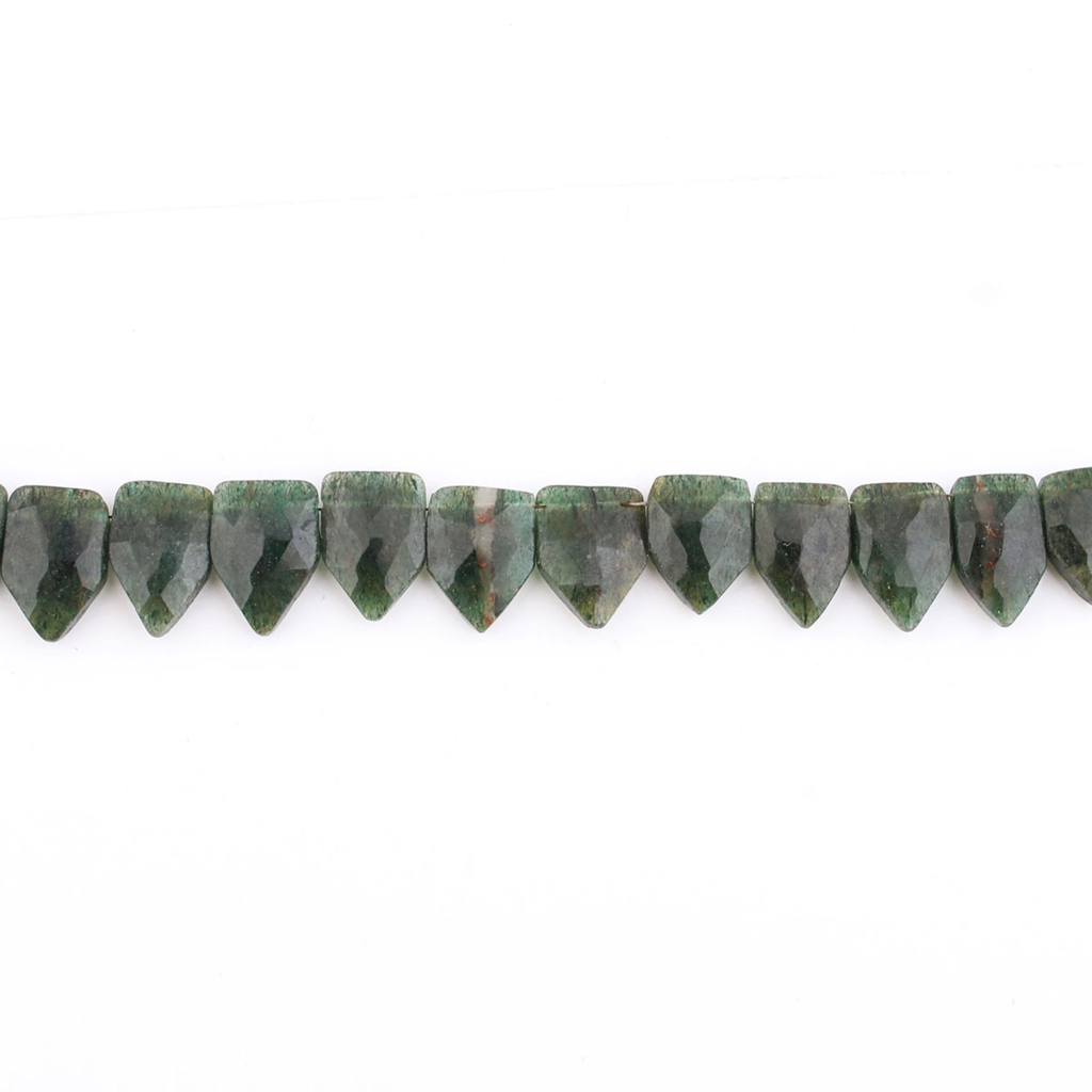 Natural Aventurine Pentagon Gemstone 4 Strands Beads 10 Inch