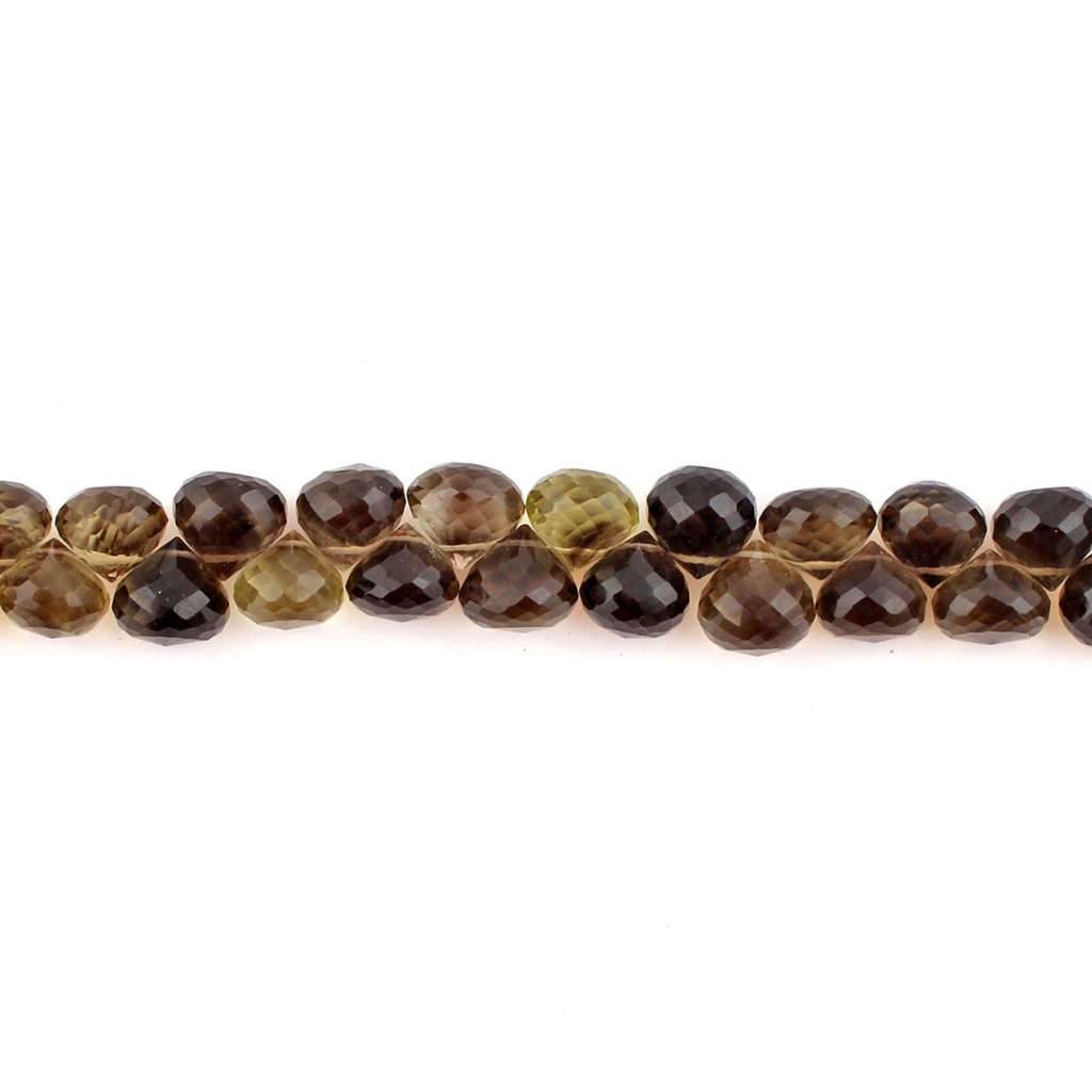 Top Quality Bio Lemon Quartz Faceted Onion 10mm Handmade Beads