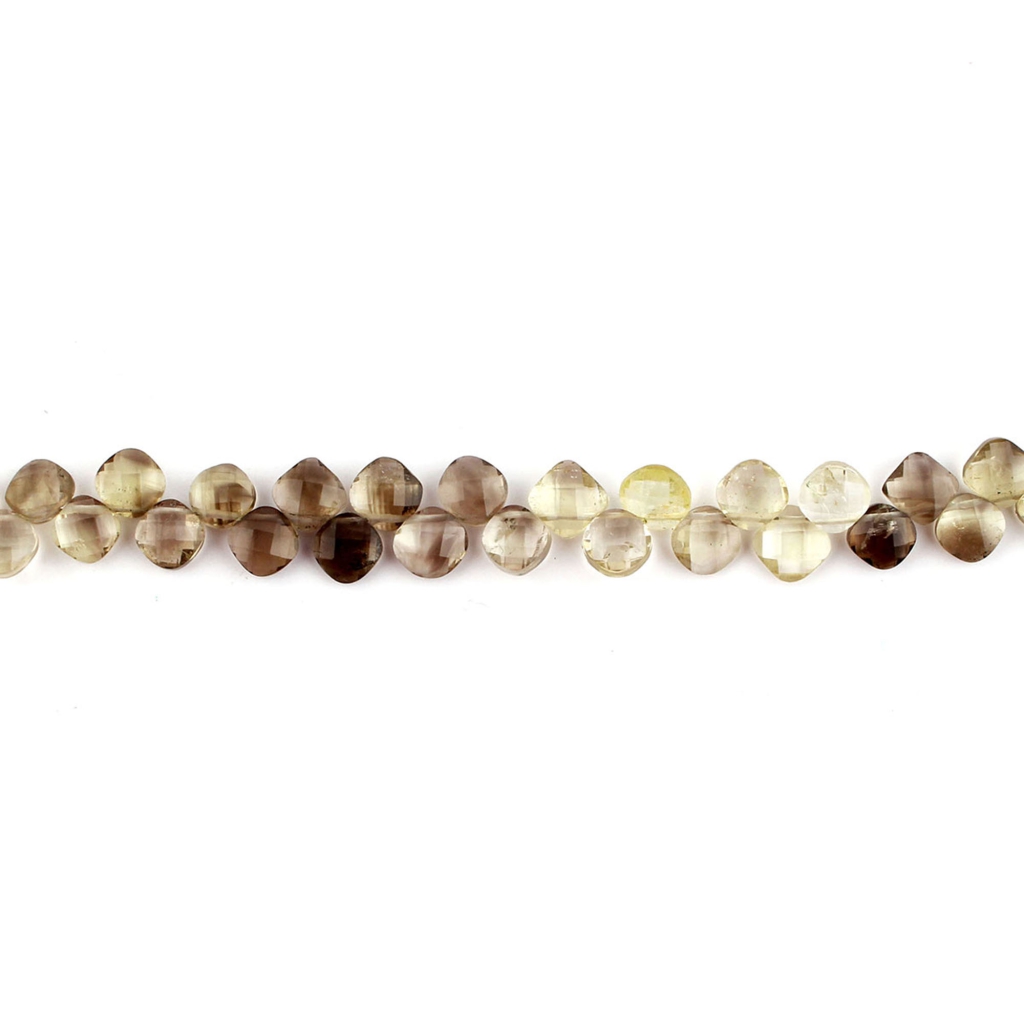 Bio Lemon Quartz Cushion Shape 6-7mm Handmade Beads