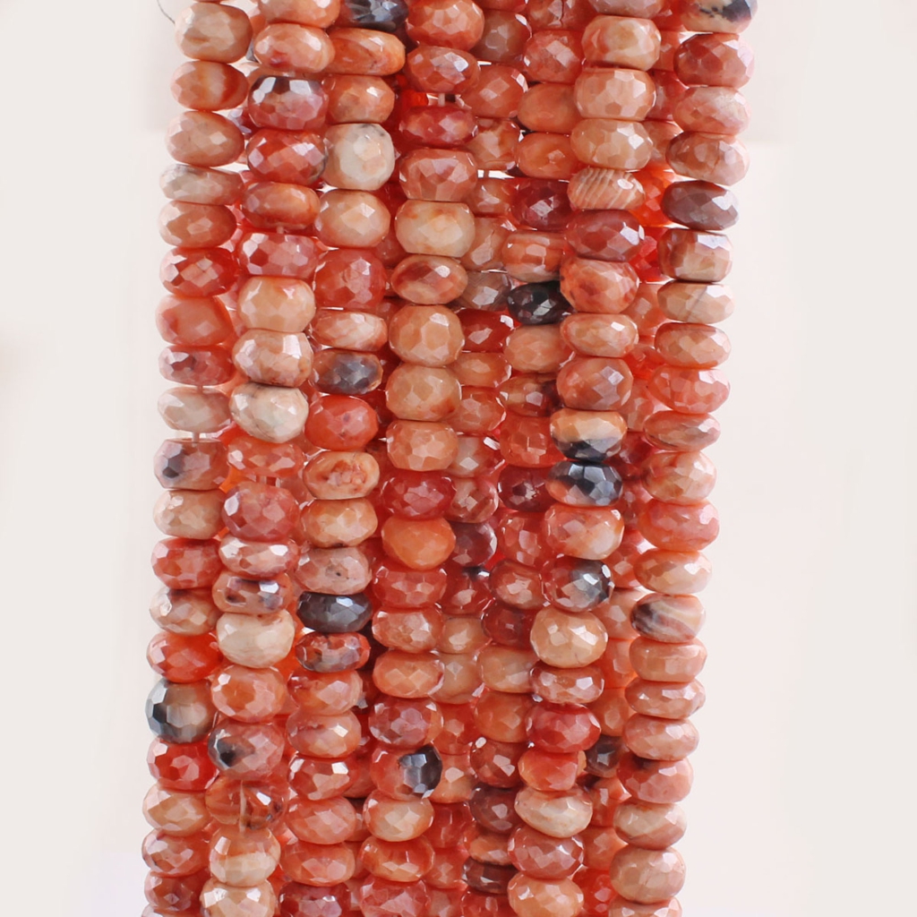 Botswana Agate Handmade Gemstone Round Faceted Beads
