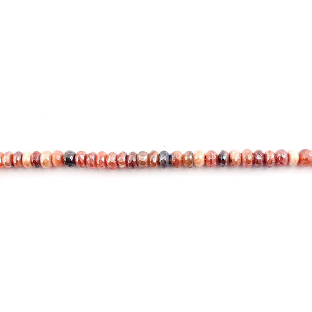 Natural Multi Botswana Agate Faceted Gemstone Beads