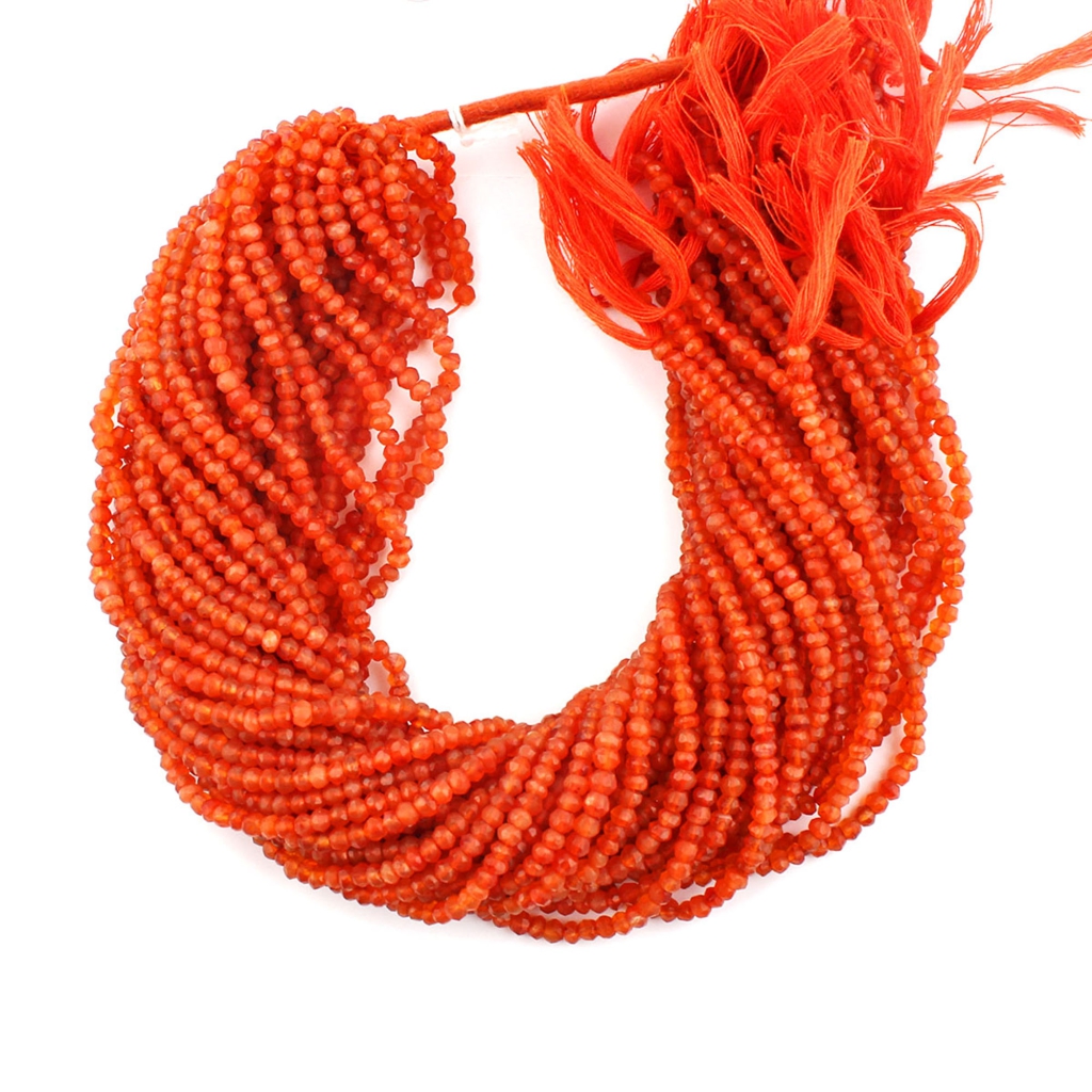 Round Carnelian Beads Strands For Jewelry Making