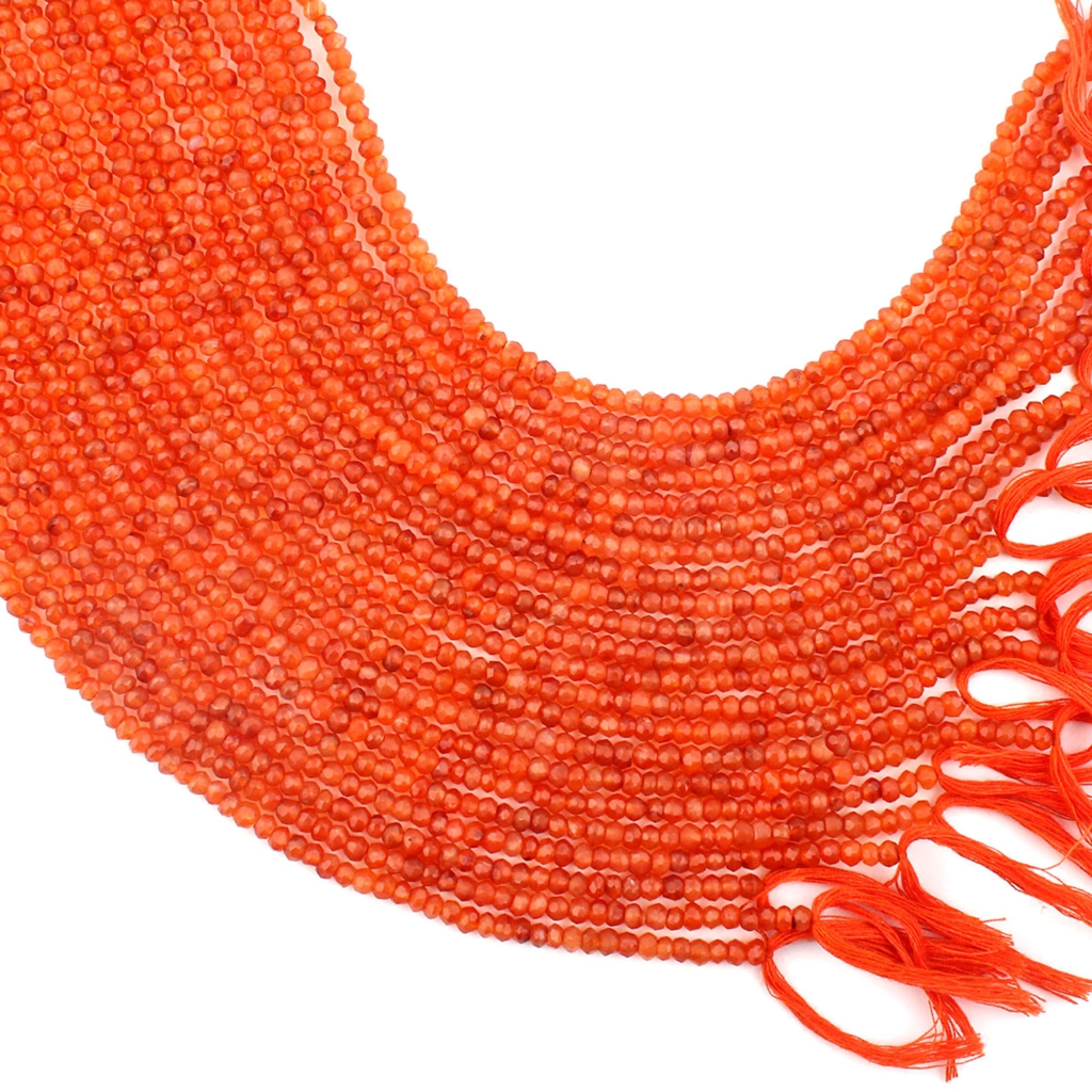 Round Carnelian Beads Strands For Jewelry Making