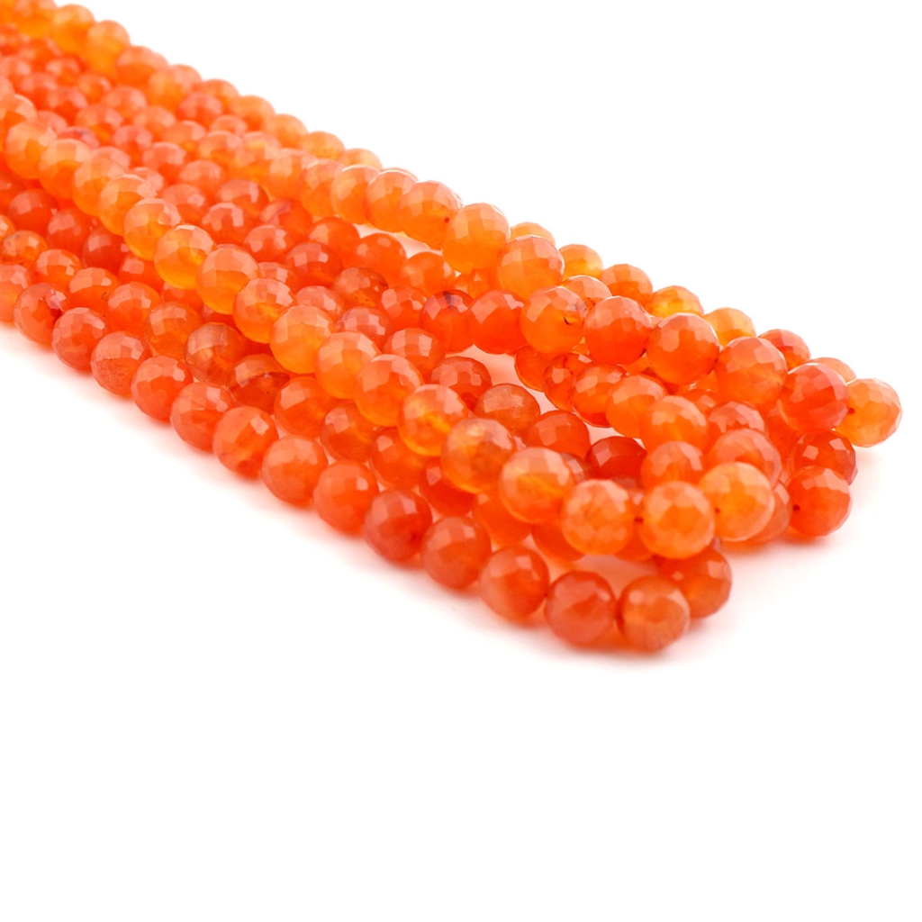 High Quality Carnelian Balls Shape Loose Gemstone Beads for Jewelry