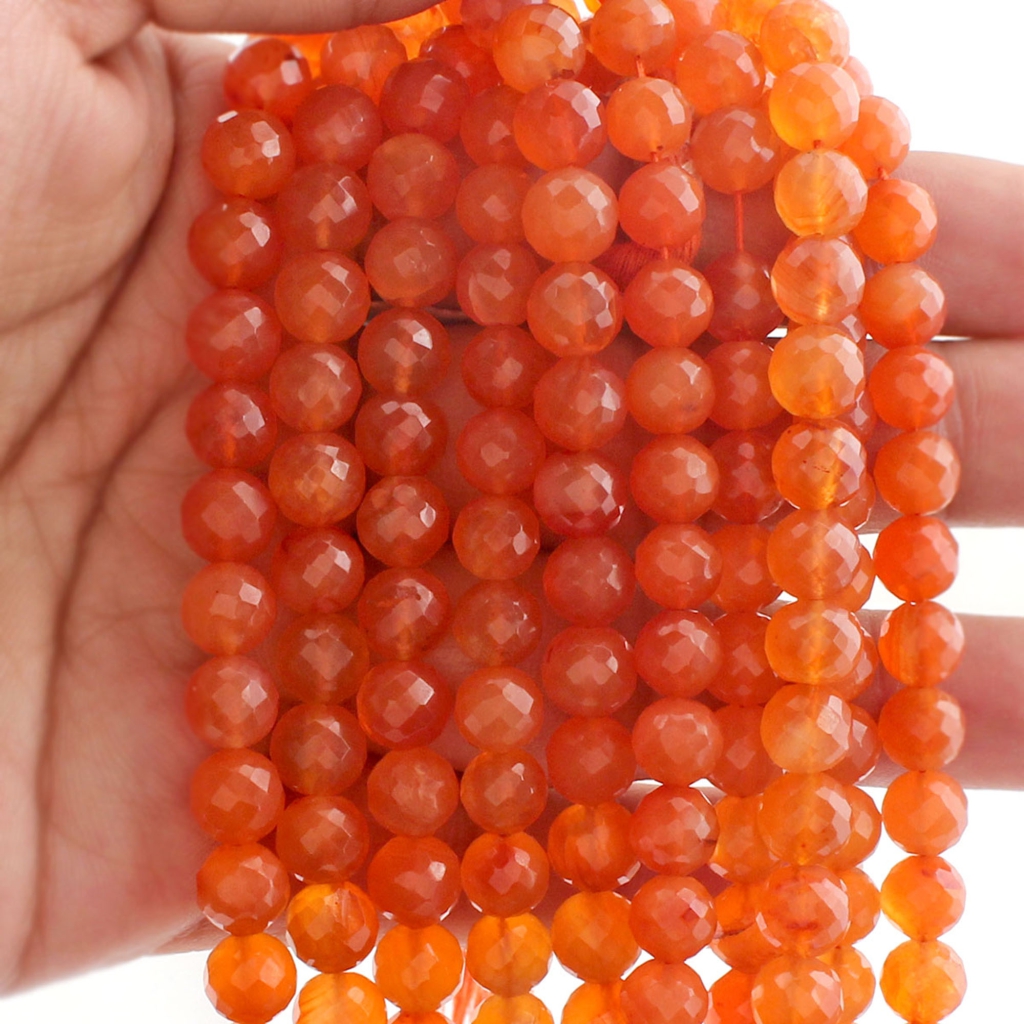 High Quality Carnelian Balls Shape Loose Gemstone Beads for Jewelry
