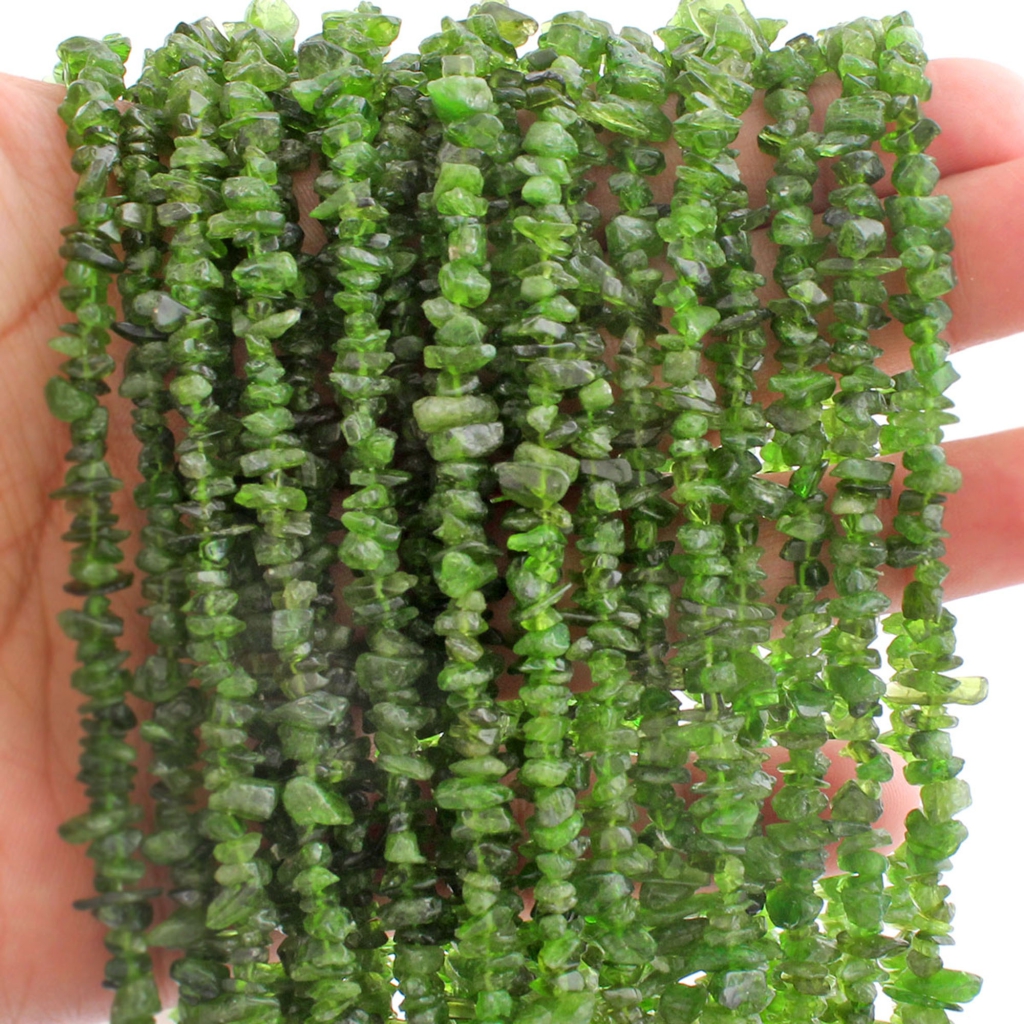 Chrome Diopside Uncuts Beads Gemstone For Jewelry Making