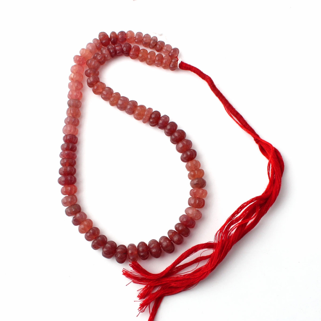 Top  Quality Carving Strawberry Quartz 8-11mm Pumpkin Shape Beads