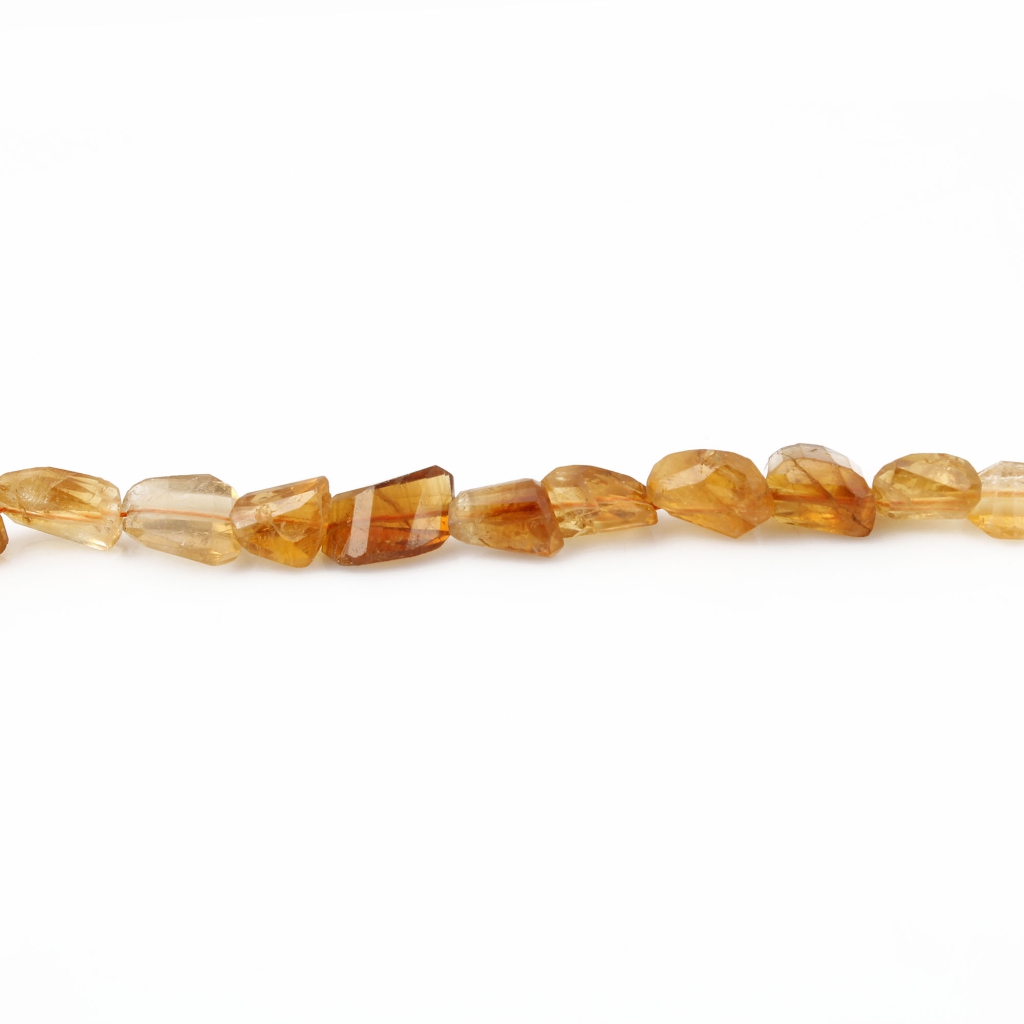 Natural Citrine Tumbles shape Gemstone Beads for Unique Designs