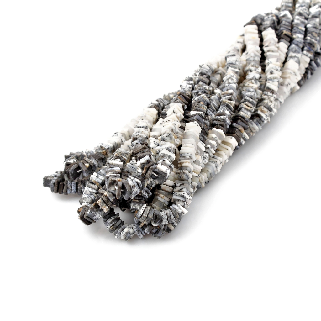 Natural Dendrite Opal Square Gemstone Beads For Jewelry Making