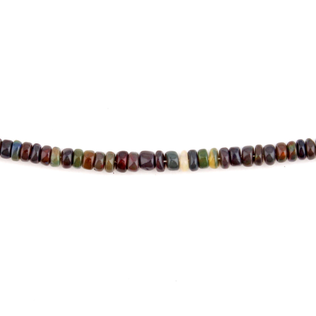 High Quality Black Ethiopian Opal 3mm Round Gemstone Beads