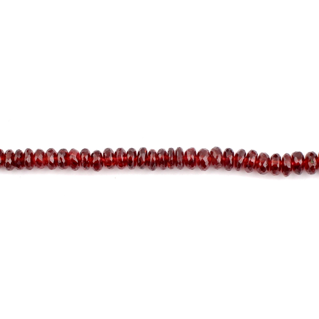 Wholesale Natural Garnet Round Faceted Beads Gemstone Strands