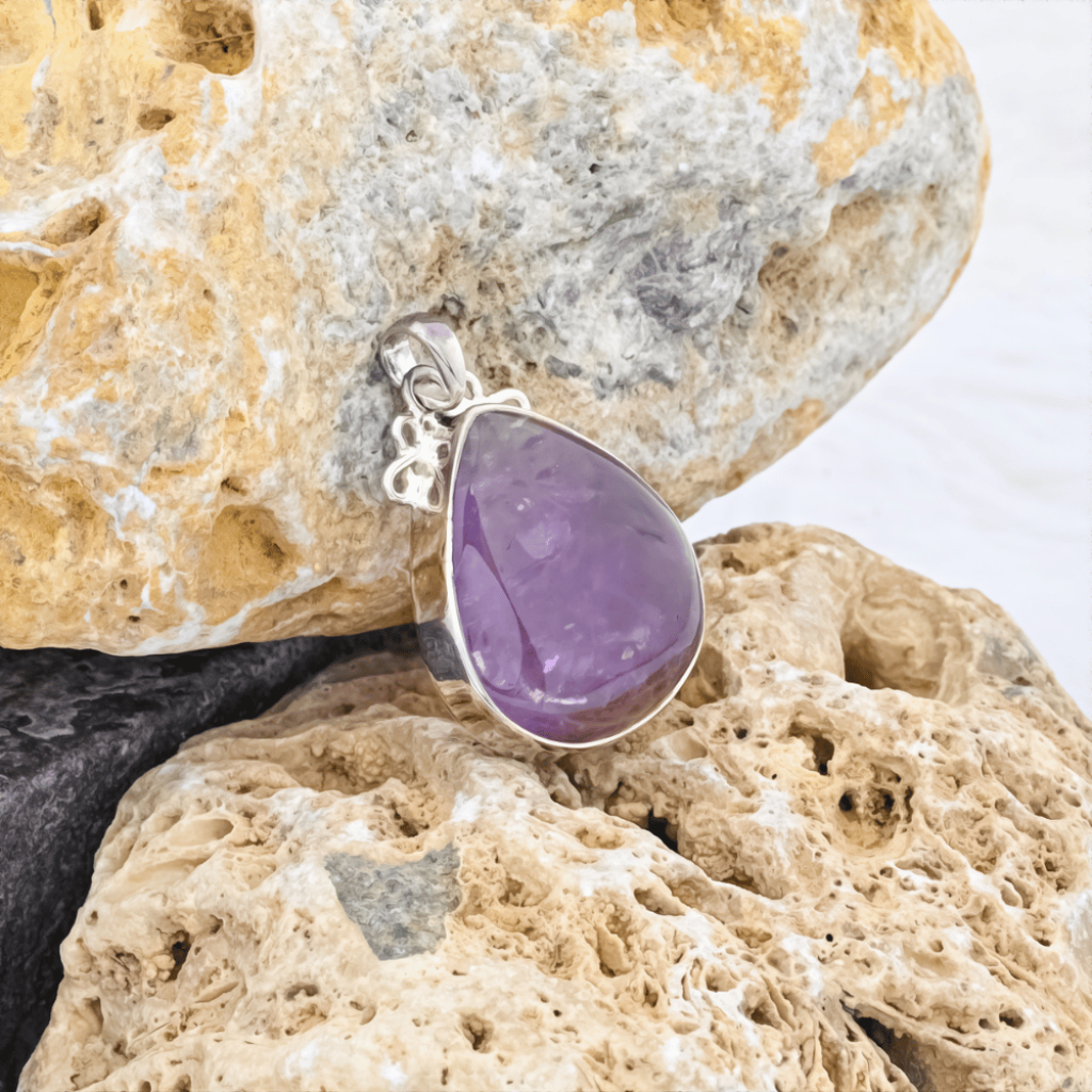 Natural Ametrine Cabochon Sterling Silver Designer Pendant