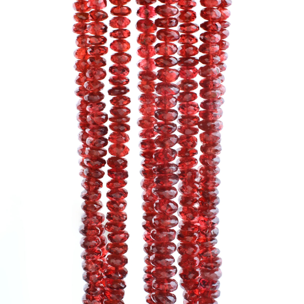 Top Quality Garnet Strands Round Shape Loose Gemstone Beads