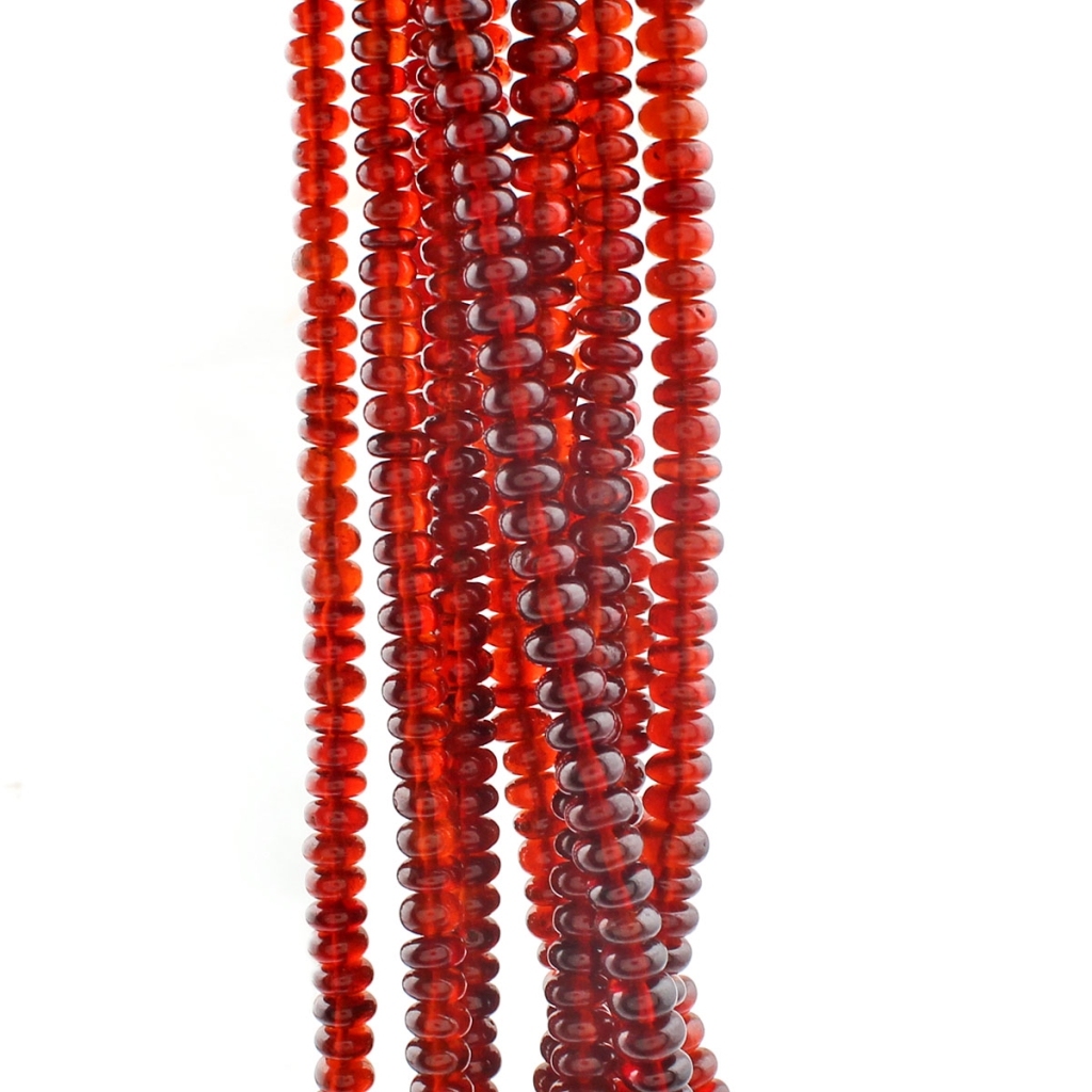 Hessonite Garnet Plain Round Beads For Jewelry Making
