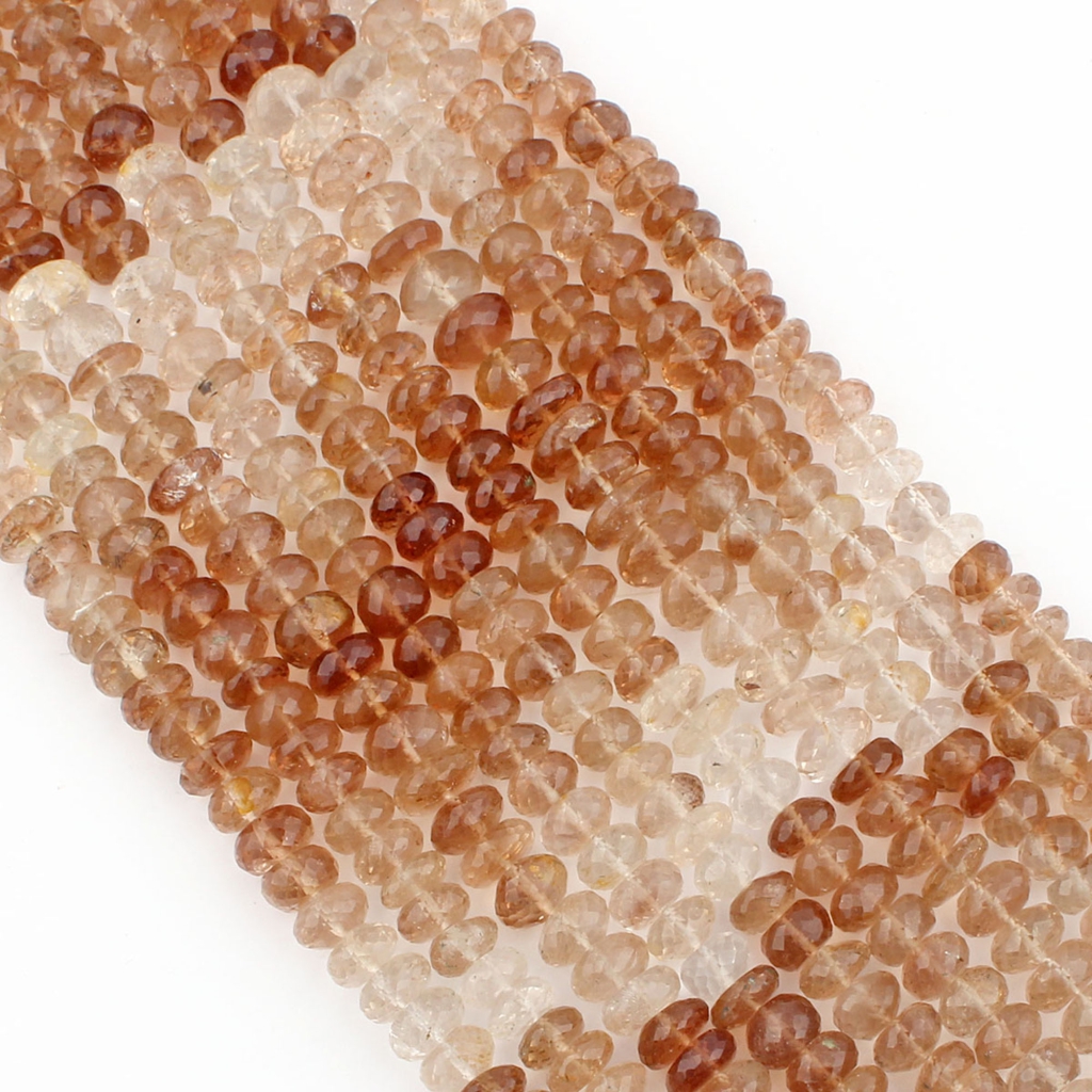 Smooth Imperial Quartz Faceted 7mm Round Gemstone Beads