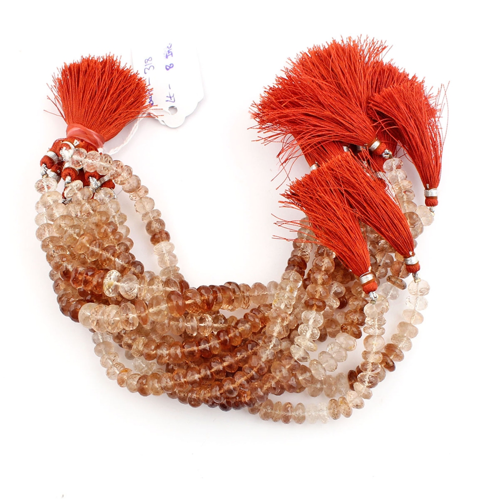 Smooth Imperial Quartz Faceted 7mm Round Gemstone Beads