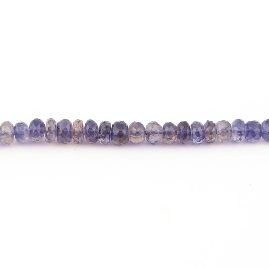 Natural Plain Iolite Round Shape 5-9mm Handmade Gemstone Beads