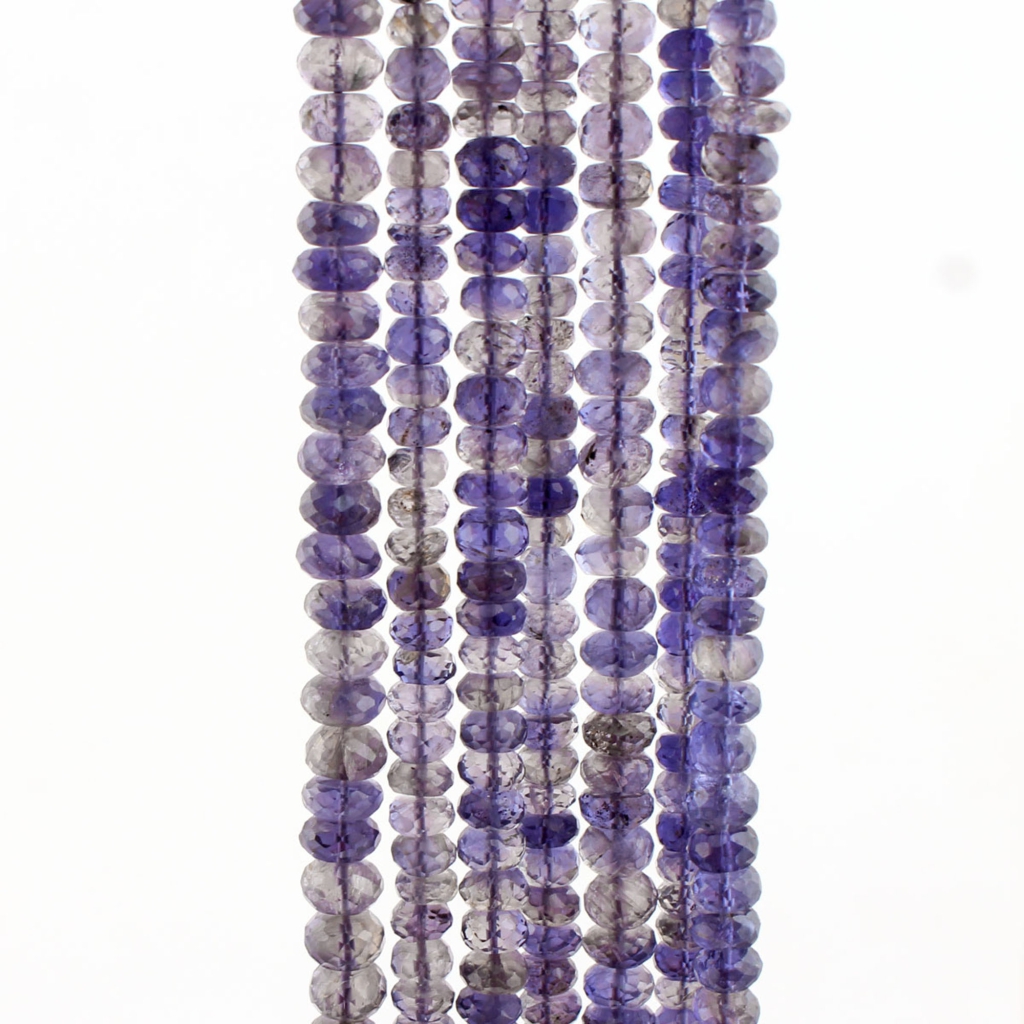 Natural Plain Iolite Round Shape 5-9mm Handmade Gemstone Beads