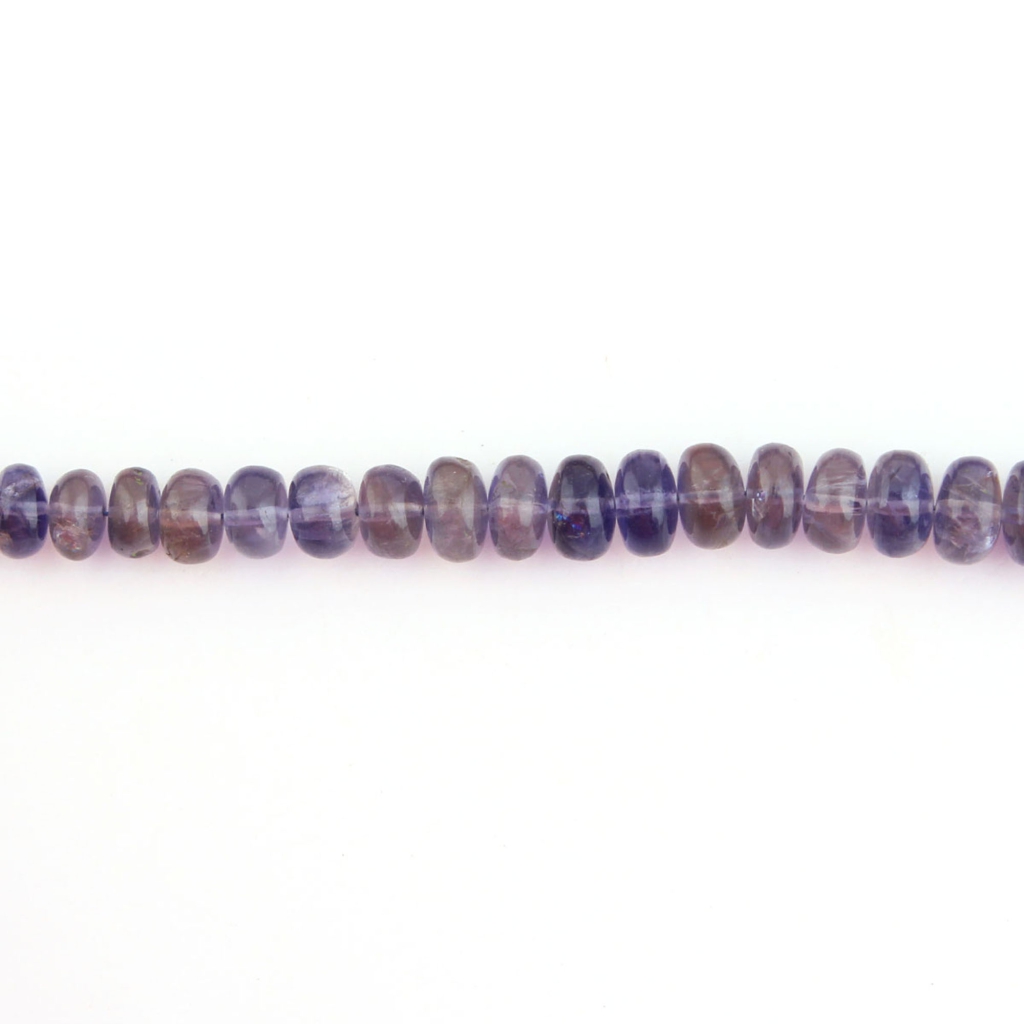 Wholesale Iolite Smooth Round Gemstone 7 Strands Handmade Beads