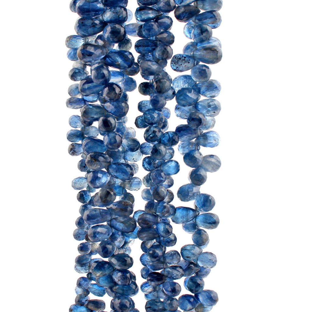 Top Quality Kyanite Faceted Drop Gemstone Beads