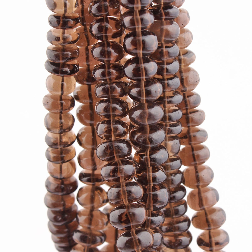 Plain Smoky Quartz Handmade Round Beads For Jewelry Making