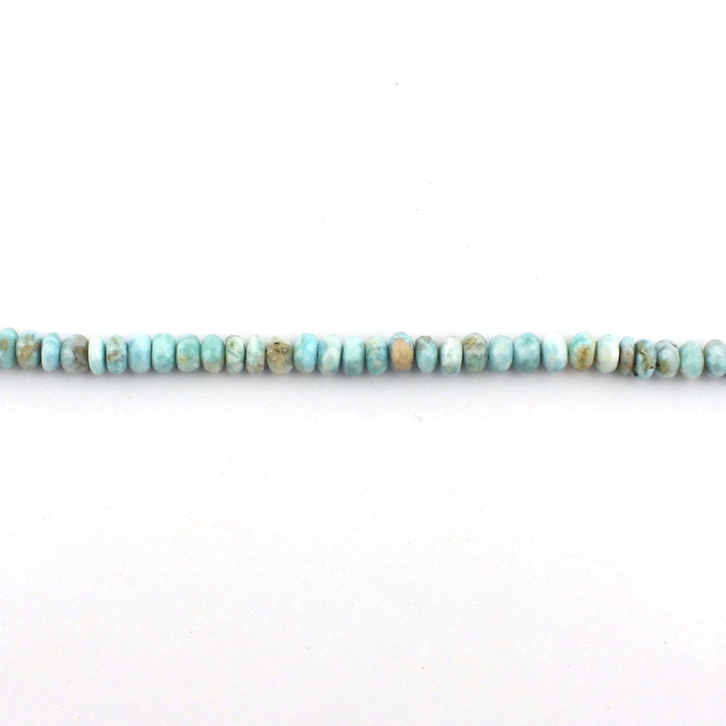 Larimar Faceted 6-8mm Round Gemstone Beads For Jewelry