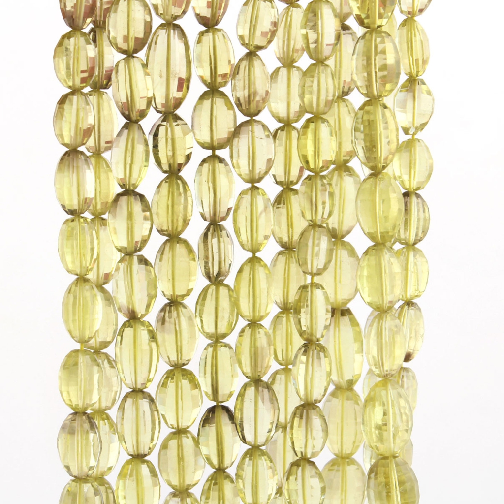 Natural Lemon Quartz Faceted Gemstone Beads For Jewelry Making