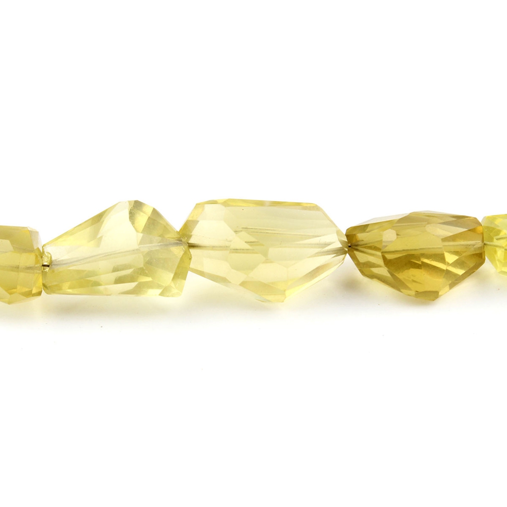 Lemon Quartz Tumble Shape Gemstone Beads For Jewelry Making