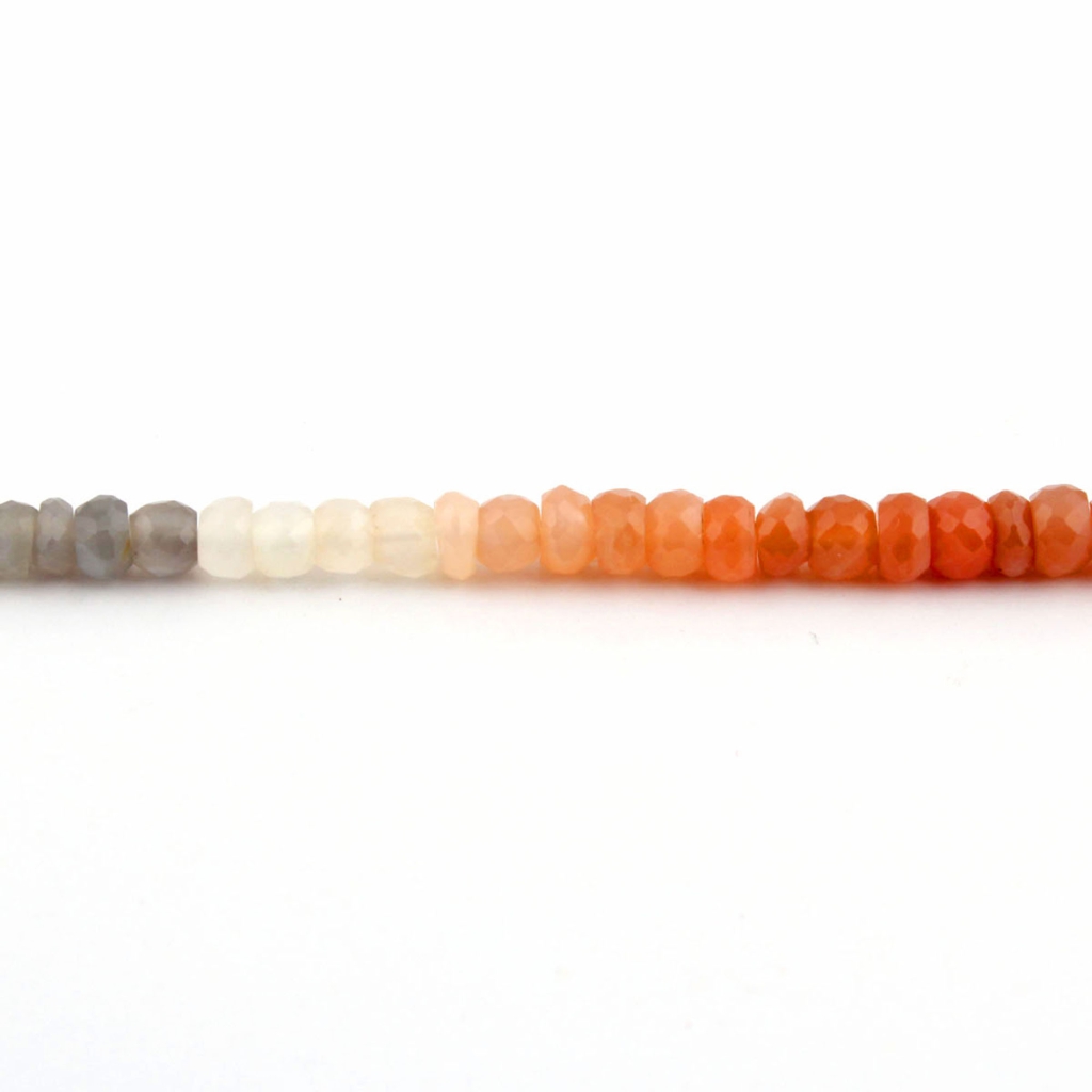 4mm Round Multi Moonstone Gemstone Beads For Jewelry Making