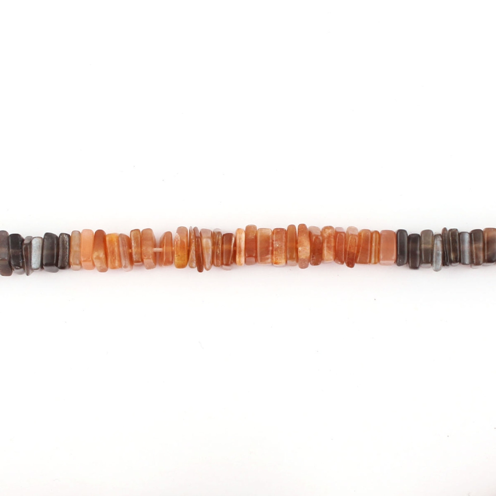 Multi Moonstone Square Shape 14 Strands Beads For Jewelry