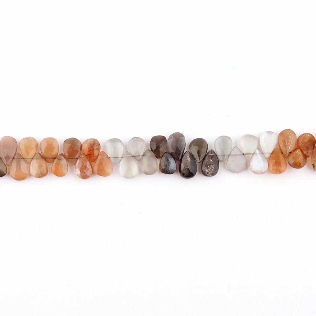 Top Quality Multi Moonstone Faceted Gemstone Beads