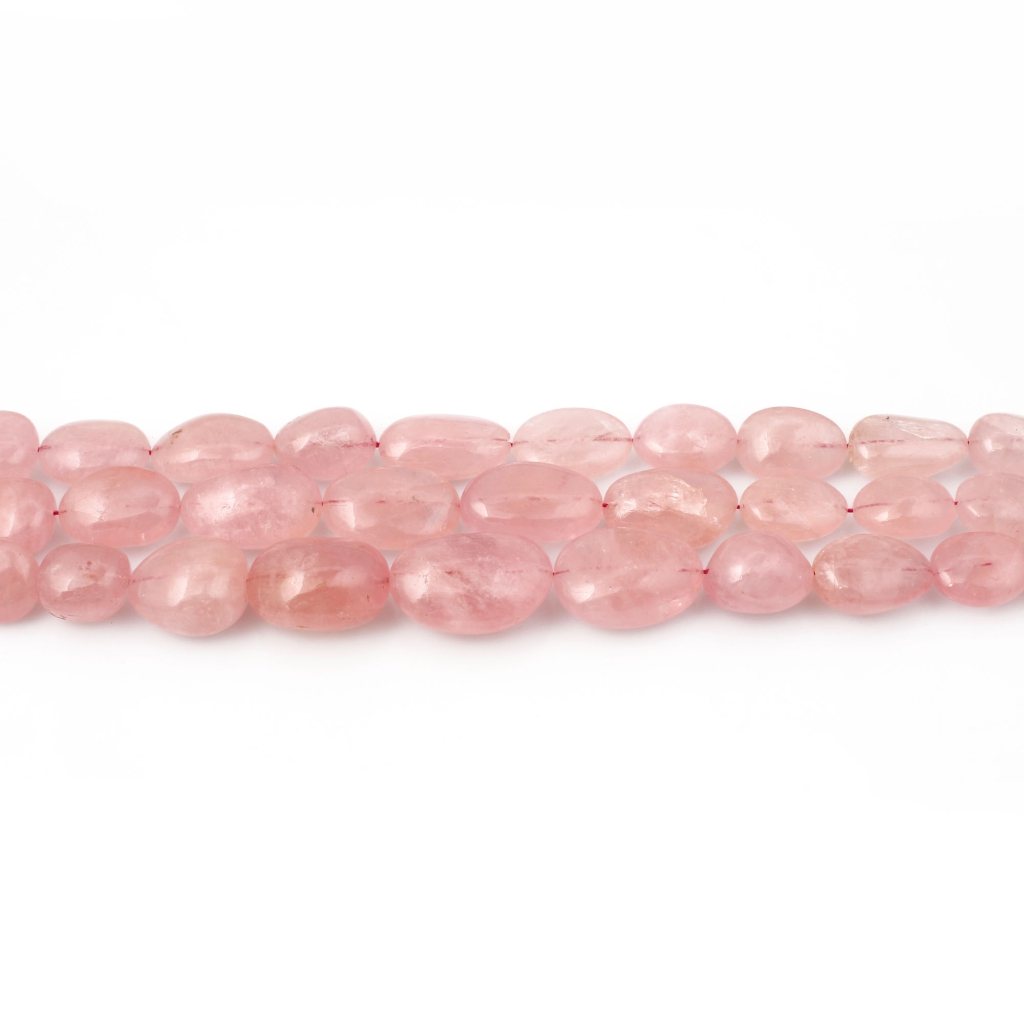 Morganite Gemstone Necklace, Natural Morganite Gemstone Beads Necklace Nugget Shape 11-30mm Approx