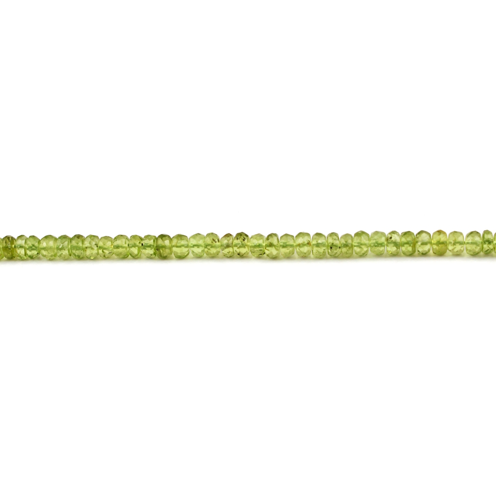 Natural Peridot Round Faceted Beads Loose Gemstone