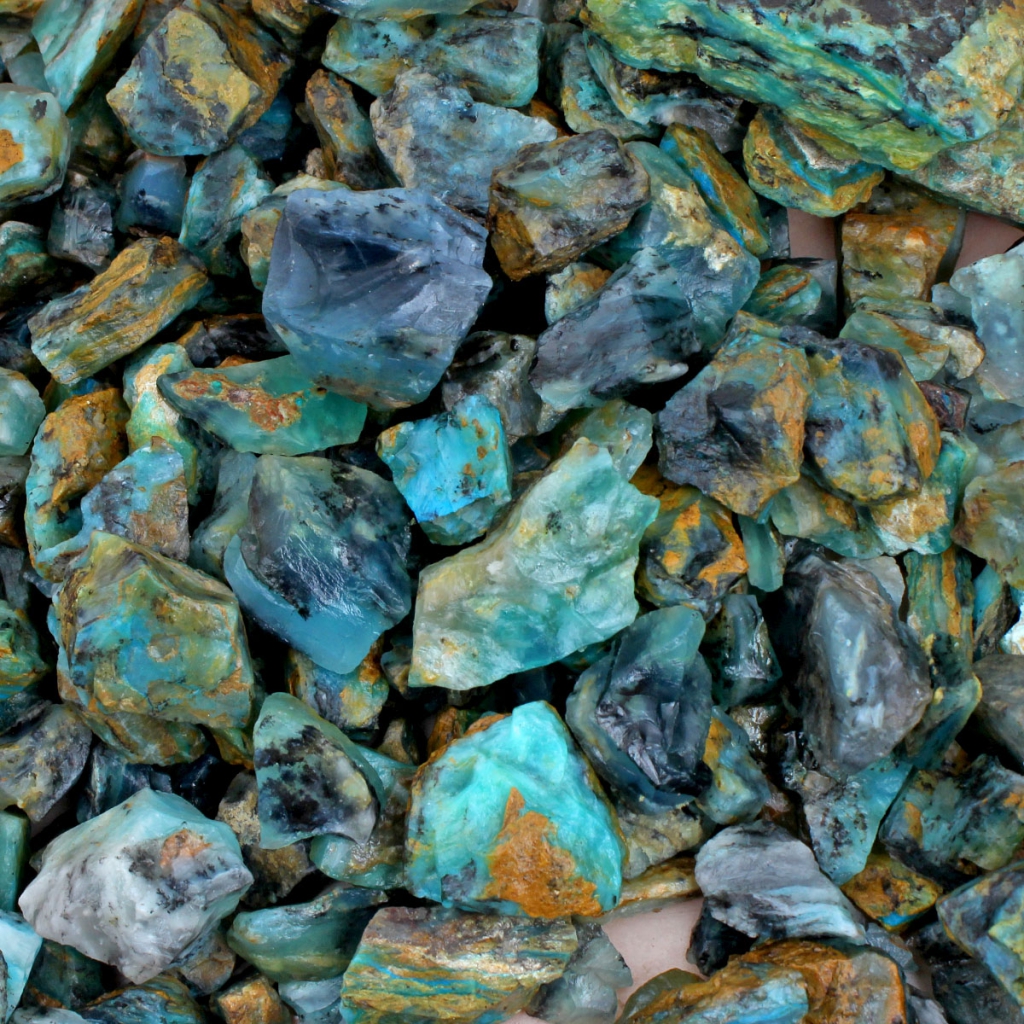 Natural Andean Peruvian Opal Rough Loose Mineral Gemstone