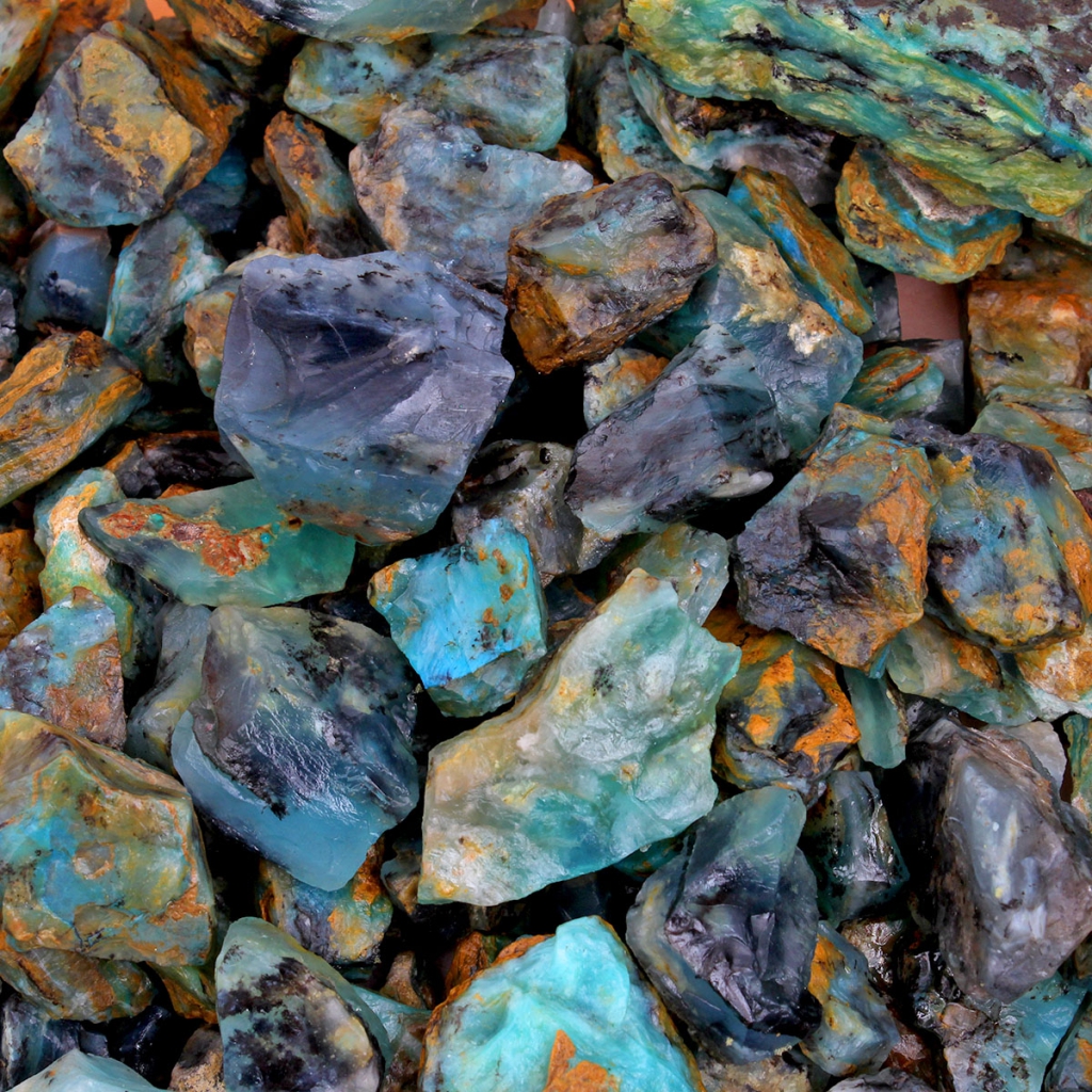 Natural Andean Peruvian Opal Rough Loose Mineral Gemstone