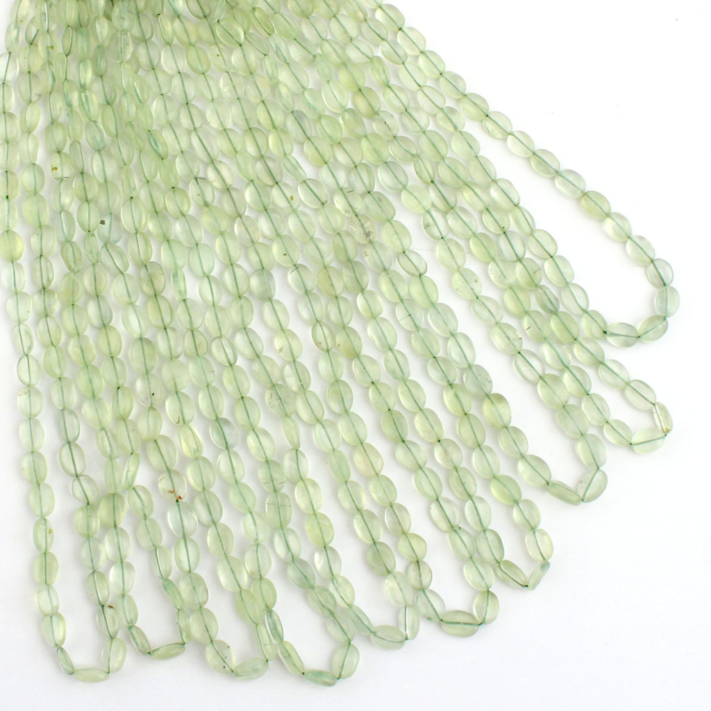 Prehnite Smooth Gemstone Mix Tumble Shape Beads For Jewelry