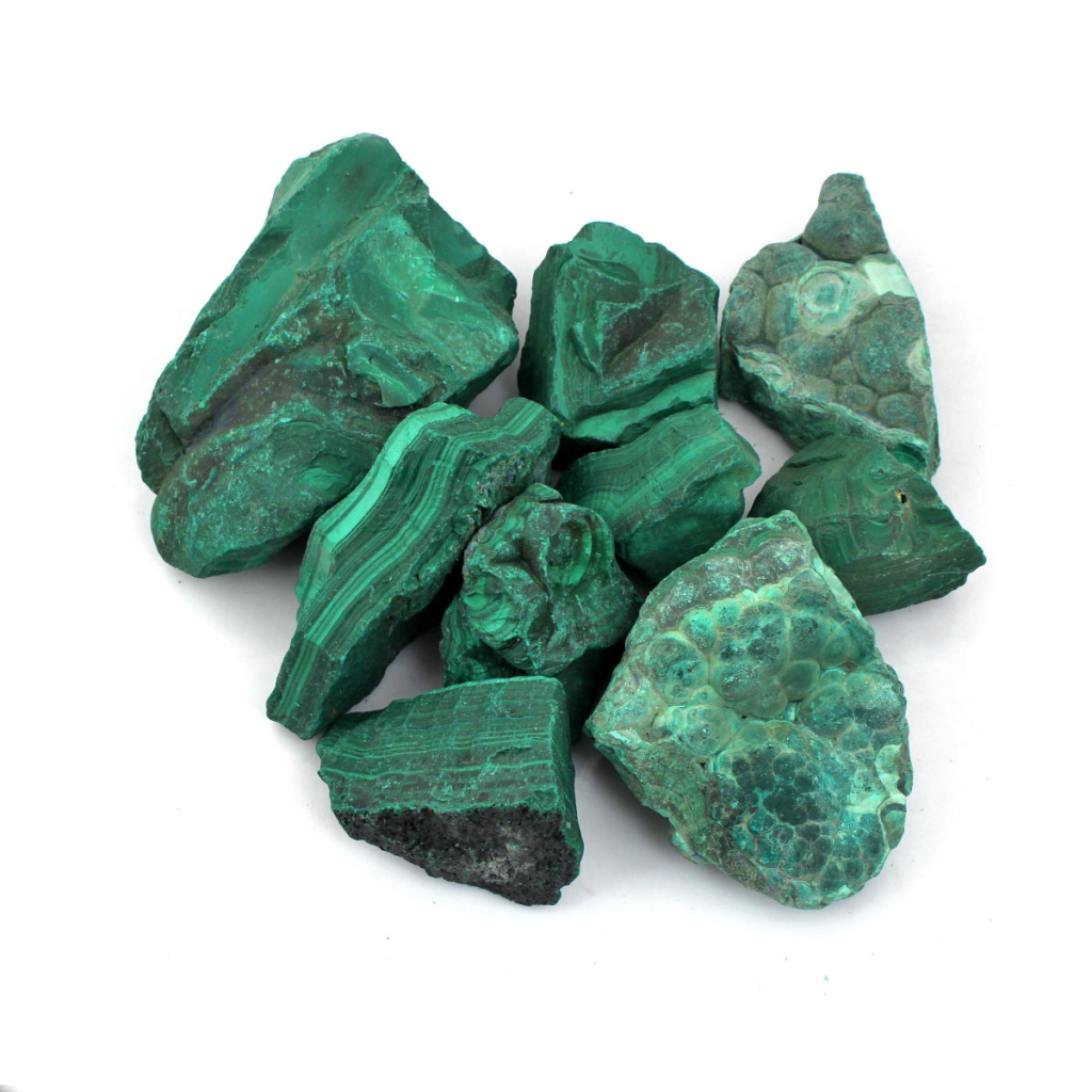 Natural Malachite Rough Loose Mineral Gemstone