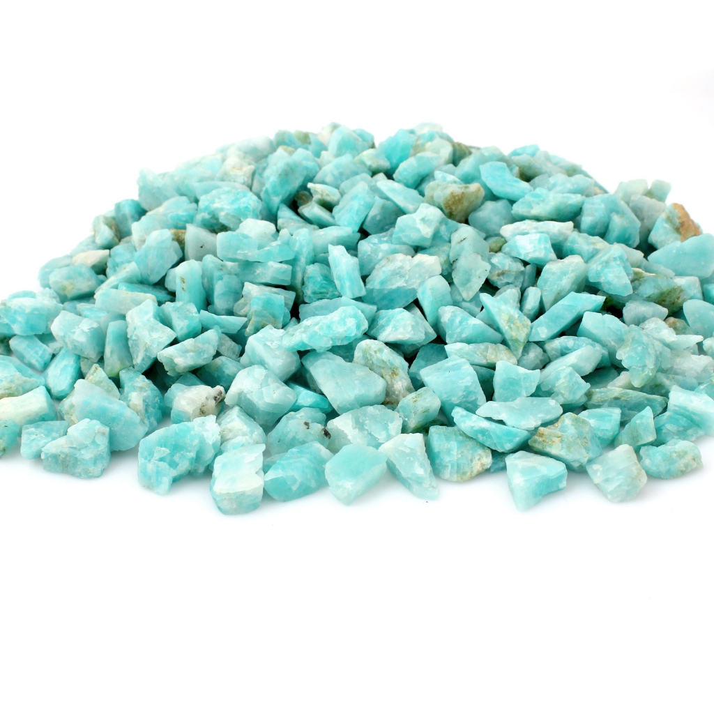 Natural Blue Amazonite Rough Loose Mineral Gemstone
