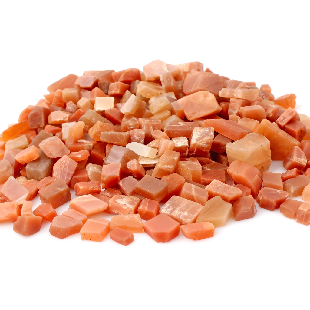 Natural Peach Moonstone Rough Loose Gemstone