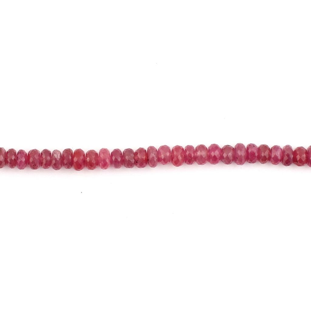 Natural Glass Field Ruby 5-8mm Round Gemstone Handmade Beads