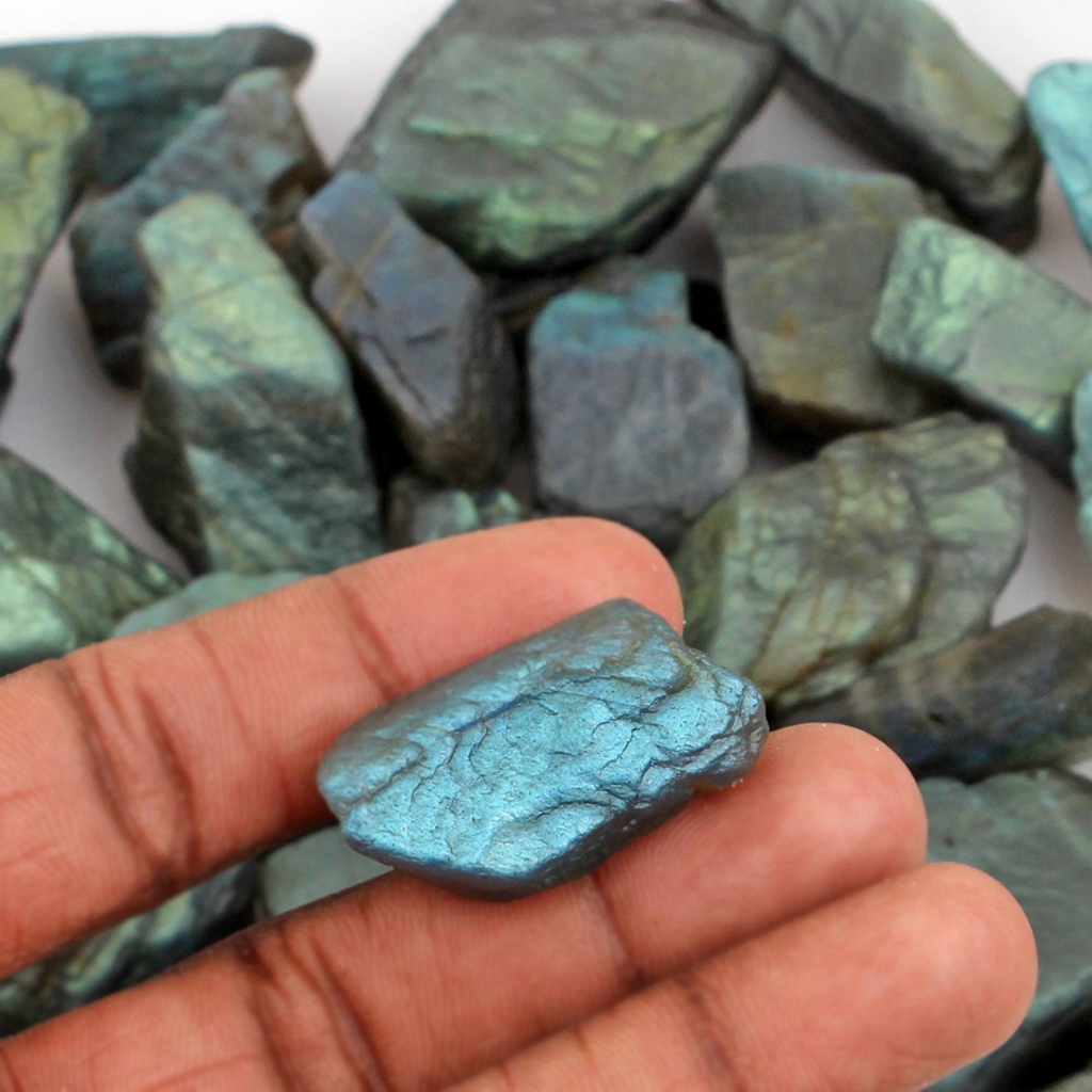 Natural Labradorite Rough Loose Mineral Gemstone