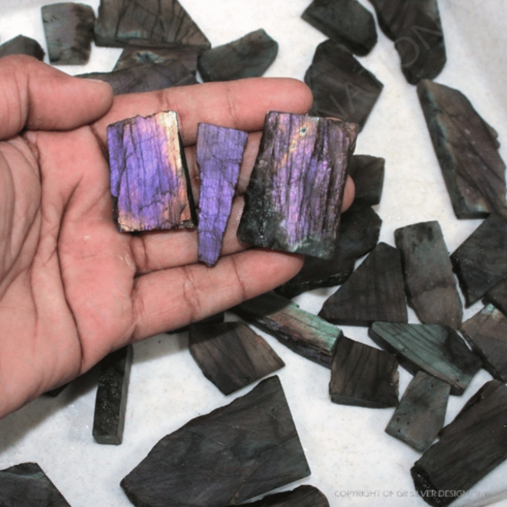 Natural Labradorite Rough Loose Mineral Gemstone