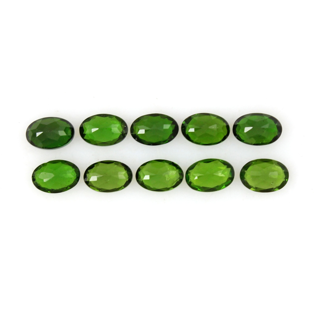 4x6mm Oval Natural Chrome Diopside Loose Gemstone